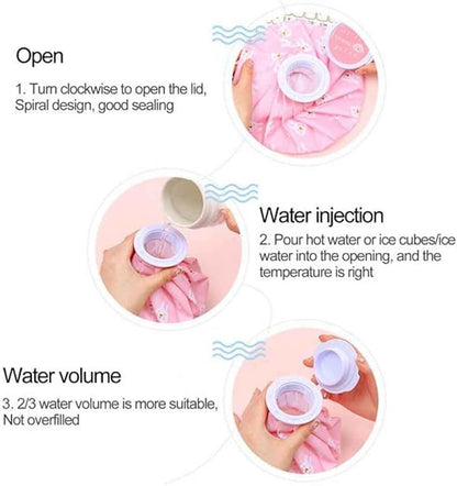 Reusable Hot & Cold Compress Ice Bag with Leak-Resistant Cap