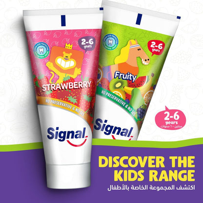 Kids Strawberry Fluoride Toothpaste for Ages 2–6 – SLS-Free, 50 ml