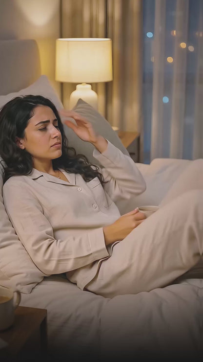 قبعة تبريد لتخفيف الصداع النصفي وضغط الرأس والعينين – قناع جل قابل لإعادة الاستخدام، أسود