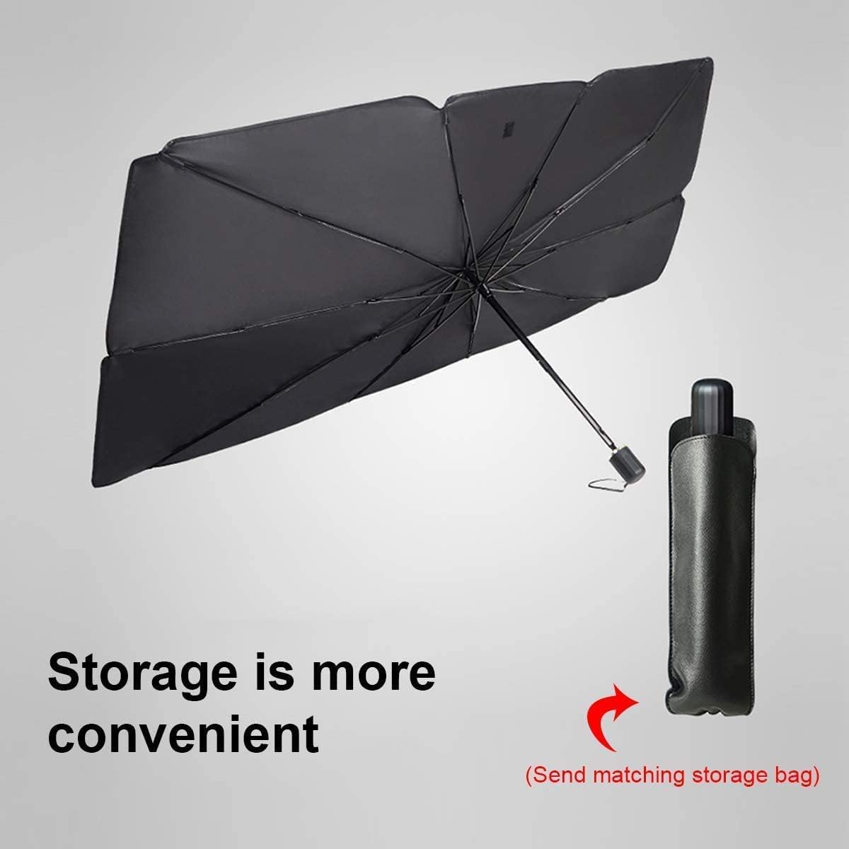 Foldable Car Windshield Sun Shade Umbrella – 125 × 79 cm