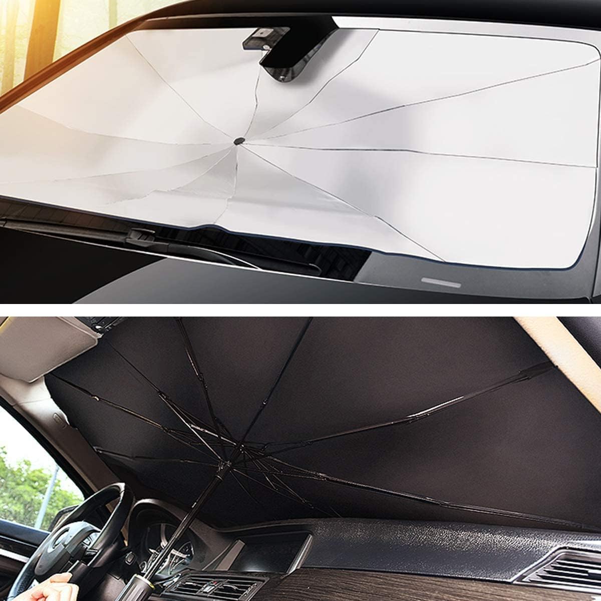 Foldable Car Windshield Sun Shade Umbrella – 125 × 79 cm