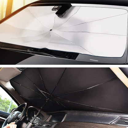Foldable Car Windshield Sun Shade Umbrella – 125 × 79 cm