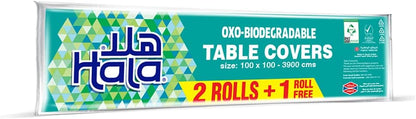 3-Pack OXO-Biodegradable Disposable Table Covers – Patterned Design
