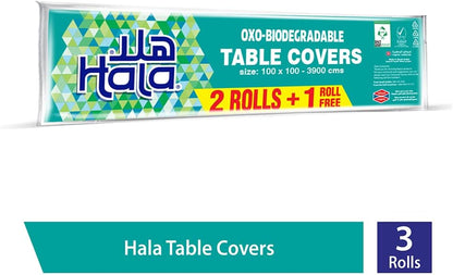 3-Pack OXO-Biodegradable Disposable Table Covers – Patterned Design
